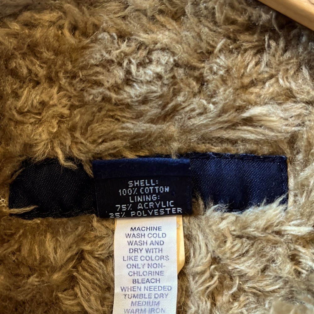 Gap Denim Trucker Faux Fur Lined Vest - Picture 3 of 7